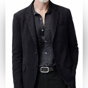 John Varvatos Luxe Large Textured Blazer Sport Jacket